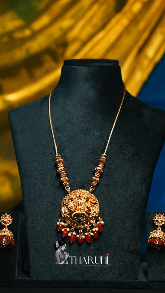 Rukmini Bead and Pearl Thread Haram