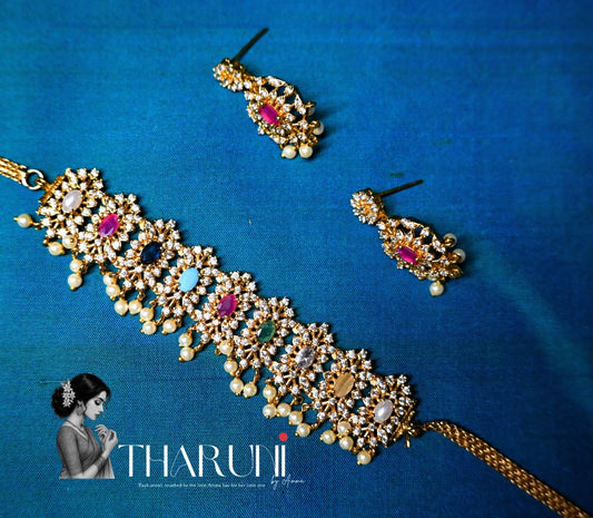 Milano Navaratna Pearl Choker