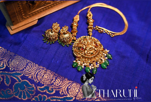 Rukmini Bead and Pearl Thread Haram