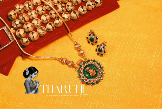 Rukmini Devi Palakka Chain Neckpiece