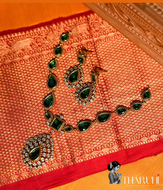 Vajra Jyothika Inspired Short AD necklace