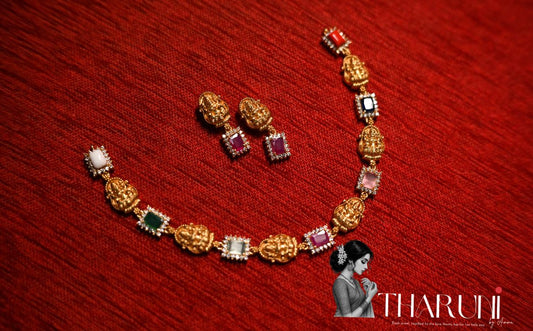 Milano  Premium Devi Navaratna Sufi Neckpiece