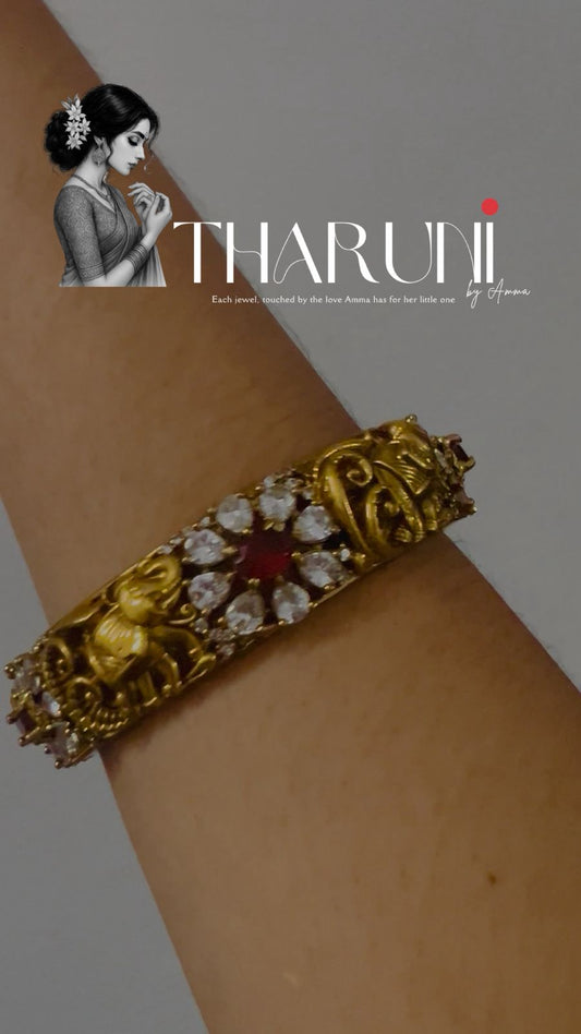 Riva Ruby AD Polki Gaja Bangle