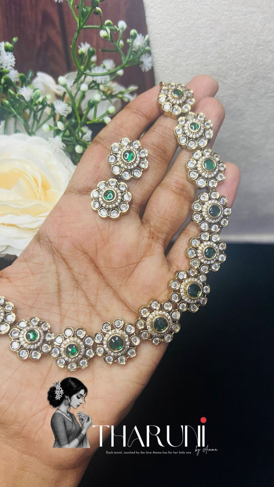 Milano Floral Premium Kundan Neckpiece